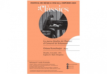 Concerts Clàssics L'Escala-Empúries: La marxa fúnebre de Chopin i el Carnaval de Schumann