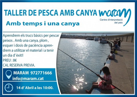 Taller de pesca amb una canya al MARAM