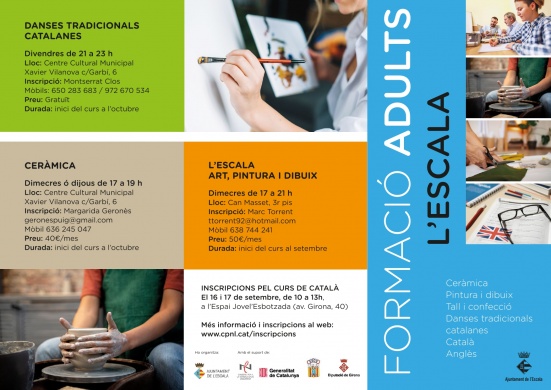 Inscripcions als cursos de l'Escola d'Adults