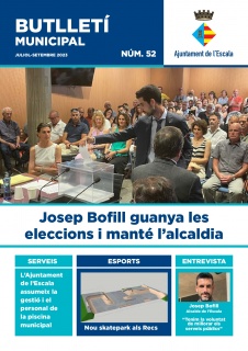 Butlletí d'informació municipal Ajuntament de l'Escala juliol-setembre 2023